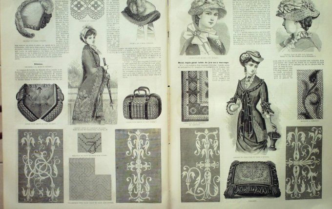 Journal Mode illustrée 1880 # 28 Robes en Percale & toile