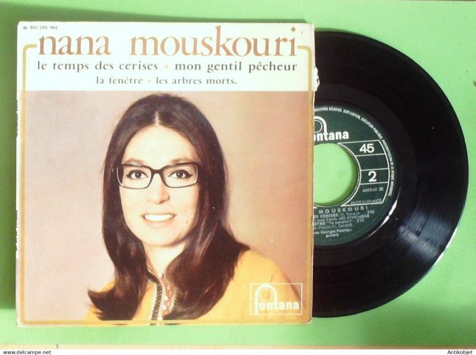 Mouskouri Nana 45T EP Le temps des cerises 1967