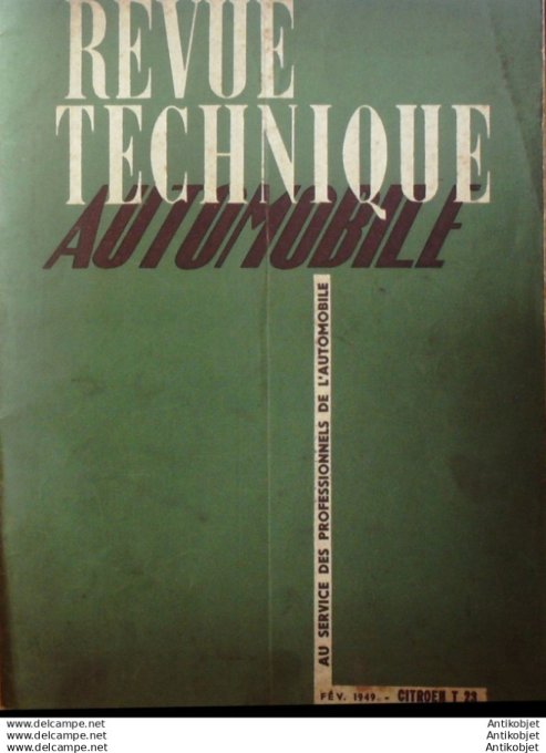 Revue Technique Automobile Citroën T 23 Puch 125 AJS 350-500cc 34#1949