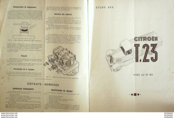 Revue Technique Automobile Citroën T 23 Puch 125 AJS 350-500cc 34#1949