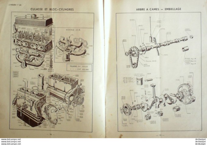 Revue Technique Automobile Citroën T 23 Puch 125 AJS 350-500cc 34#1949