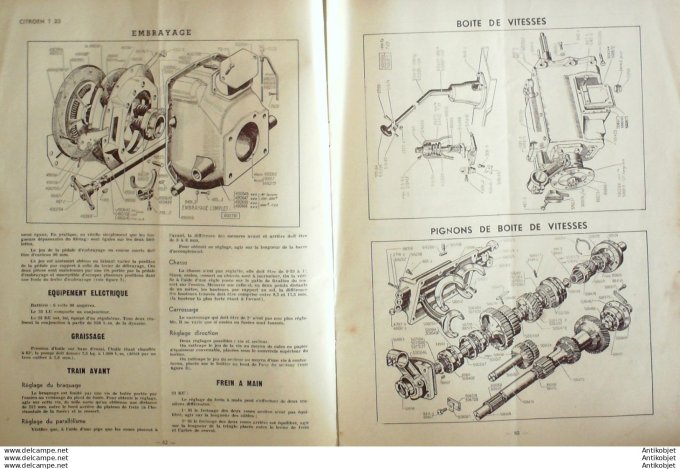 Revue Technique Automobile Citroën T 23 Puch 125 AJS 350-500cc 34#1949