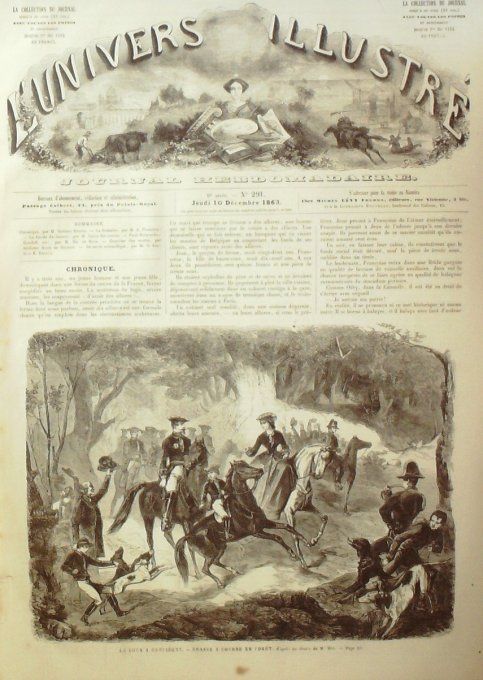 L'Univers illustré 1863 # 291 Compiègne (60) Pologne Varsovie Gal Berg