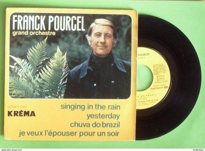 Pourcel Franck 45T EP Singing in the rain (pub Kréma)  1960