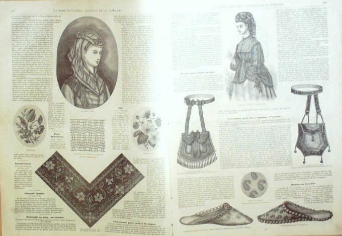 Journal Mode illustrée 1871 # 29 Robe de chambre