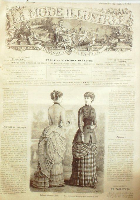 Journal Mode illustrée 1883 # 29 Robe mousseline & lainage