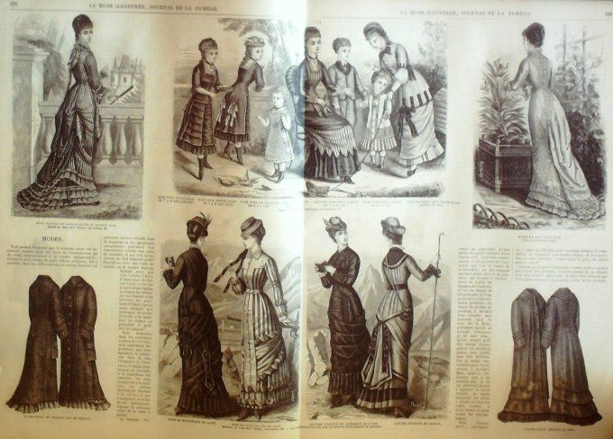 Journal Mode illustrée 1878 # 29 Robes en mousseline & gaze