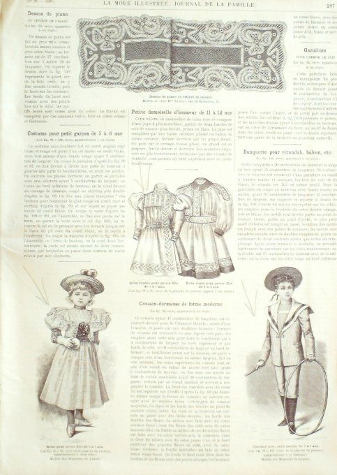 Journal Mode illustrée 1897 # 29 Toilette de visites