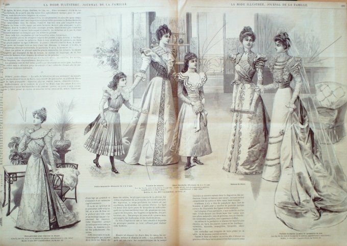 Journal Mode illustrée 1897 # 29 Toilette de visites