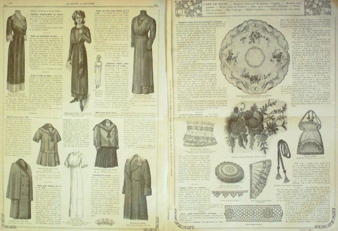 Journal Mode illustrée 1911 # 29 Manteau & costume fille