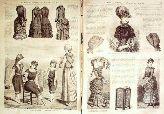 Journal Mode illustrée 1883 # 29 Robe mousseline & lainage