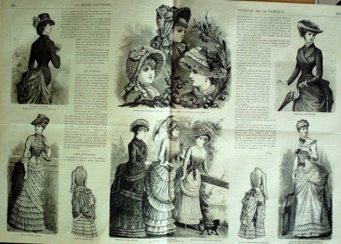 Journal Mode illustrée 1883 # 29 Robe mousseline & lainage