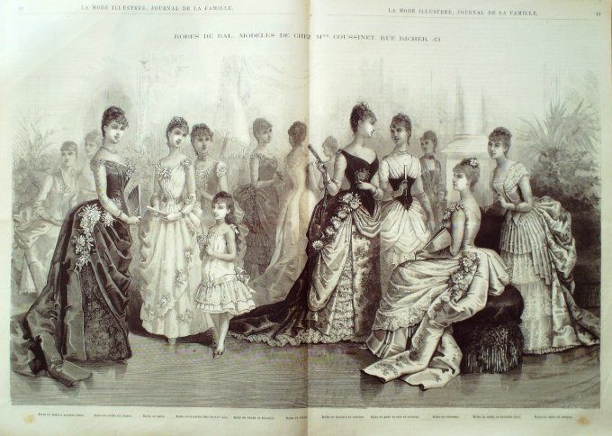 Journal Mode illustrée 1885 #  2 Manteau & costumes en drap