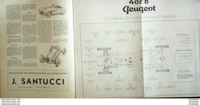 Revue Technique Automobile Peugeot 402B Moteur Somua-Hesselman 13#1947