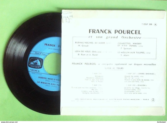 Pourcel Franck 45T EP Buenas noches mi amor 1959