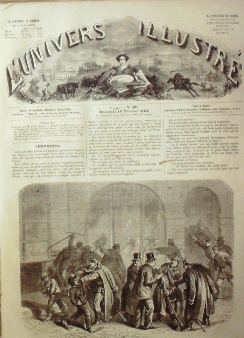 L'Univers illustré 1864 # 301 Allemagne Kiel Duc Augustenbourg île Alsen Holstein