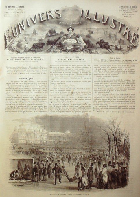 L'Univers illustré 1864 # 302 Louisiane Madissonville Autriche Michaelsberg Danemark Copenkague