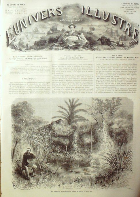 L'Univers illustré 1864 # 304 Nice (06) Alcazar Danemark costumes Sleswig-Holstein  