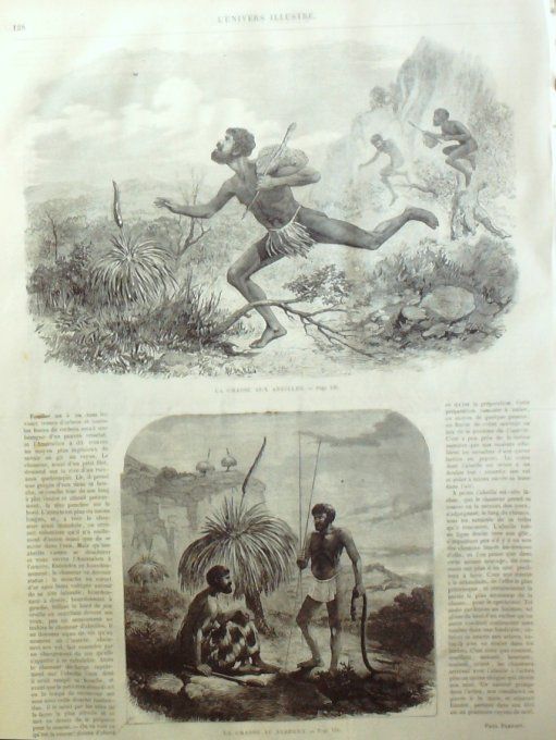 L'Univers illustré 1864 # 305 Mozambique chasse Danemark Breslau Lubeck Frédéric de Prusse