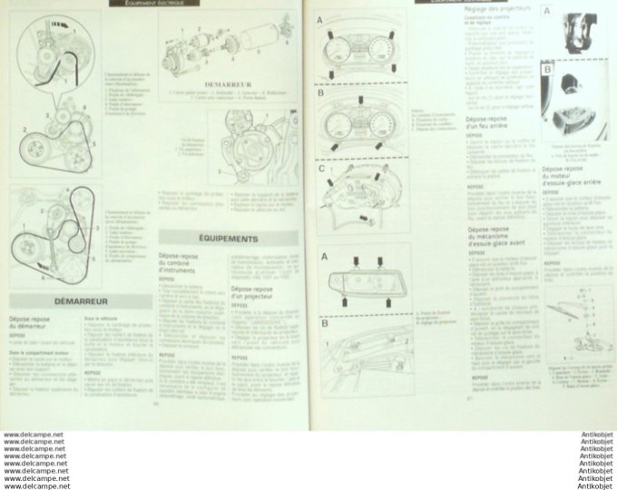 Revue Technique Automobile Jaguar X Renault mégane 1997-1999 étude #640