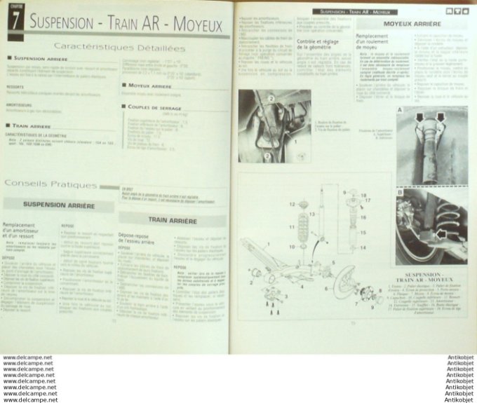 Revue Technique Automobile Jaguar X Renault mégane 1997-1999 étude #640