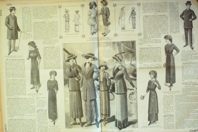 Journal Mode illustrée 1911 # 30 Paletot & robe de théâtre