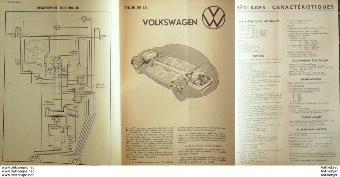 Revue Technique Automobile Lancia Belna Wolkswagen 36#1949