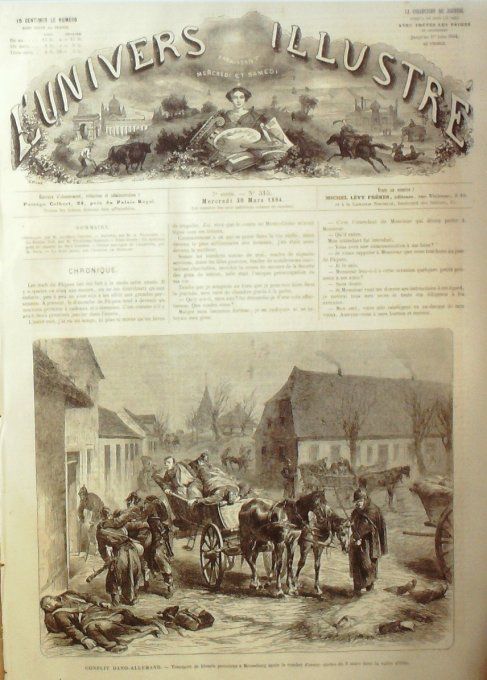 L'Univers illustré 1864 # 315 Allemagne Londres Ludgate-Hill Caroline Olustee Henneberg 