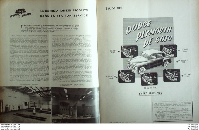 Revue Technique Automobile Dodge De Doto lymouth 1949