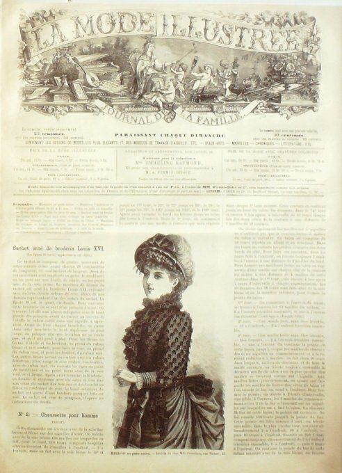 Journal Mode illustrée 1883 # 31 Mantelet en gaze 