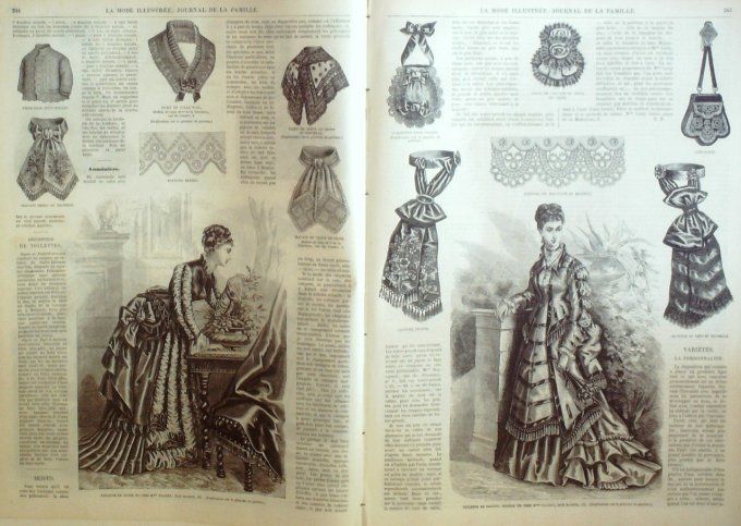 Journal Mode illustrée 1874 # 31 Corsage mousseline