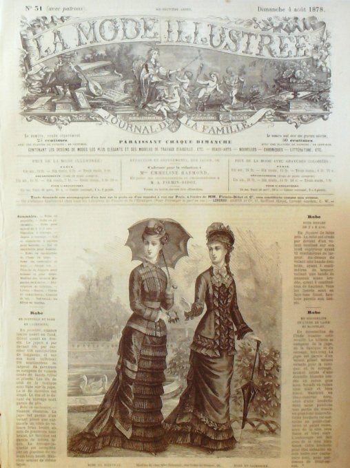 Journal Mode illustrée 1878 # 31 Robe en pointillé & cachemire 