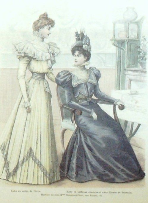 Journal Mode illustrée 1897 # 31 Robes en taffetas & crêpe de Chine