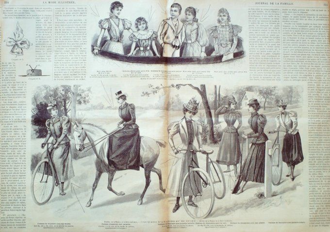 Journal Mode illustrée 1897 # 31 Robes en taffetas & crêpe de Chine