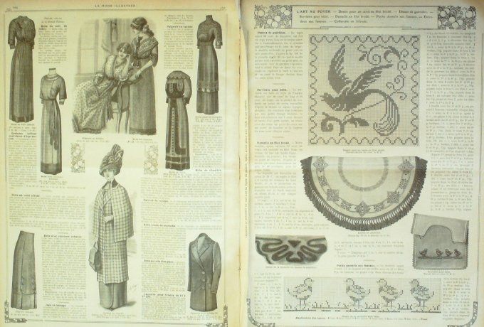 Journal Mode illustrée 1911 # 31 Jaquette & robe de chambre