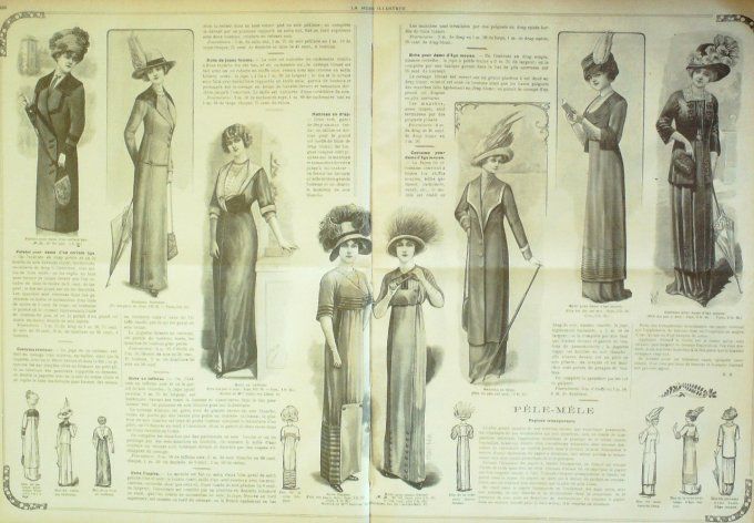 Journal Mode illustrée 1911 # 31 Jaquette & robe de chambre