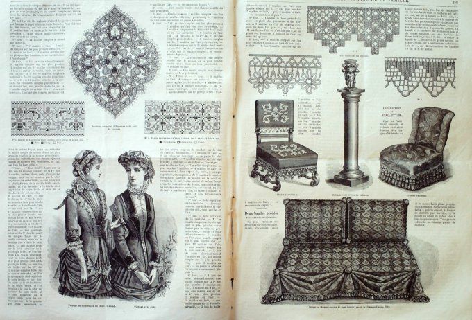 Journal Mode illustrée 1882 # 31 Robes en toile & voile 