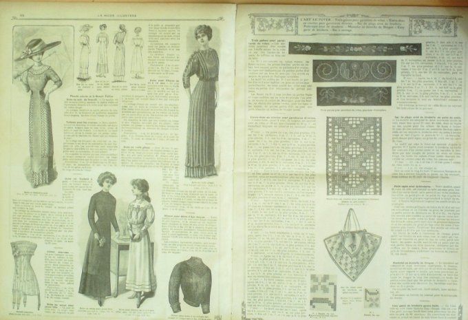 Journal Mode illustrée 1910 # 31 Robes de chambre & d'intérieur