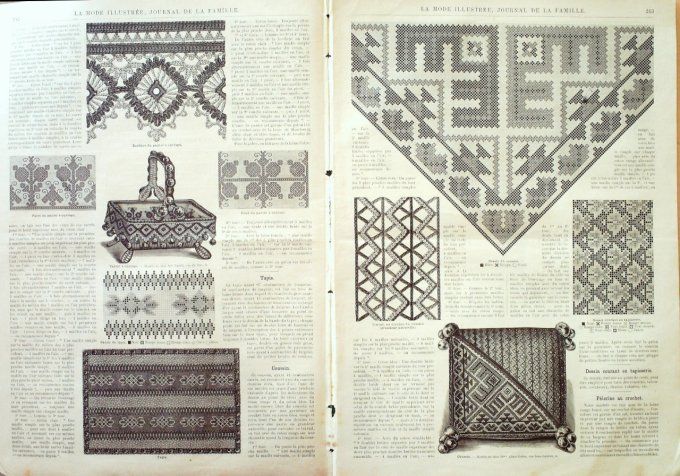 Journal Mode illustrée 1887 # 31 Robes en surah & mousseline 