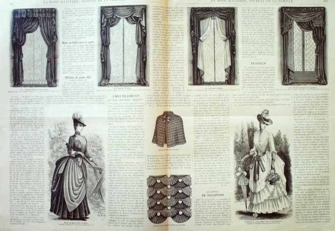 Journal Mode illustrée 1887 # 31 Robes en surah & mousseline 