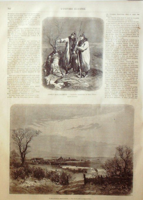 L'Univers illustré 1864 # 320 N-D-Paris Inde Punjab Maharajah Kachemyr Allemagne Schleswig-Holstein