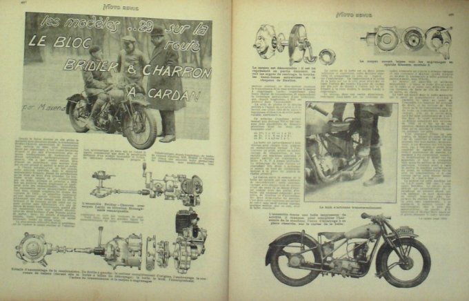 MMoto Revue 1929 n° 320 Bloc Bridier Charron Maillard Brune Lynser Dunelt