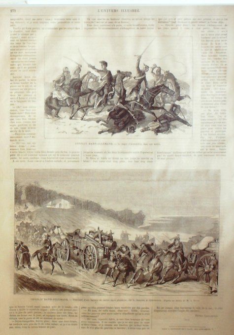 L'Univers illustré 1864 # 323 Quais de Paris conflit Dano-Allemand Frédéric de Prusse