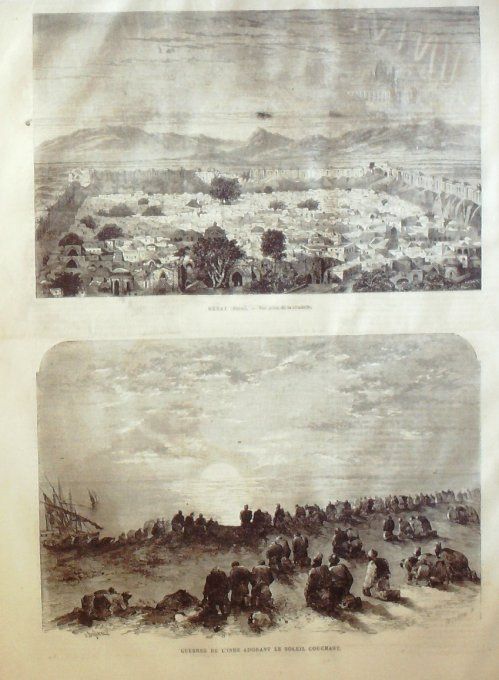 L'Univers illustré 1864 # 324 Algérie Ouled-Sidi-Cheikh Géryville Danemark Duppel Iran Hérat citadel