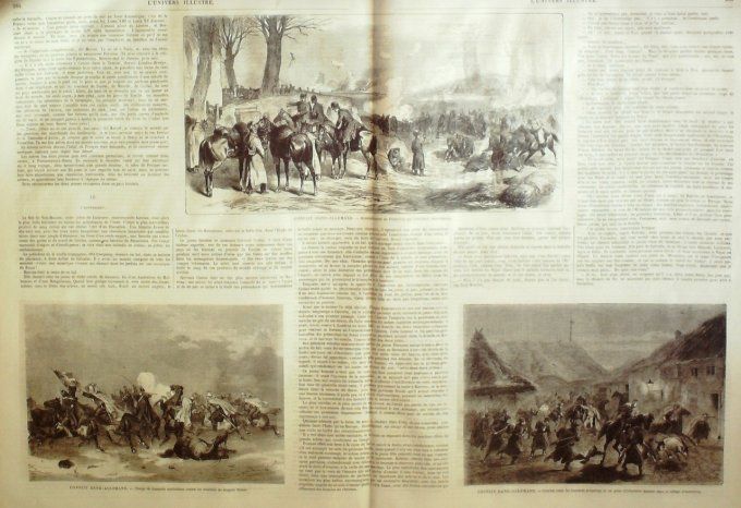 L'Univers illustré 1864 # 325 Espagne Bilbao Techas Danemark Assentrup Frédérica 