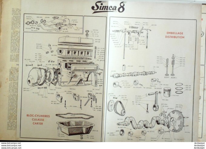 Revue Technique Automobile Simca 8 Amortisseur Star 14#1947