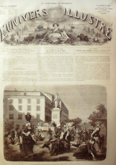 L'Univers illustré 1864 # 327 Ajaccio (20) Mexique Algésiras Maroc Tanger 