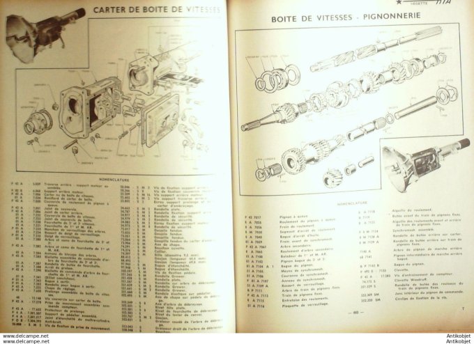 Revue Technique Automobile Simca Vedette Peugeot 203 Citroën Ds 19 115#1955