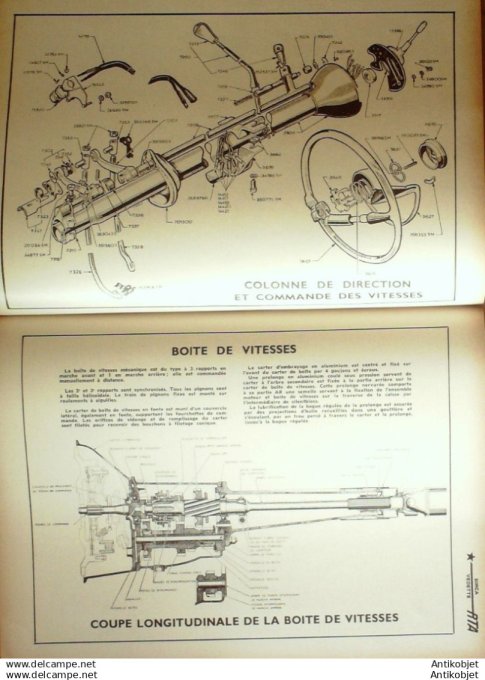 Revue Technique Automobile Simca Vedette Peugeot 203 Citroën Ds 19 115#1955