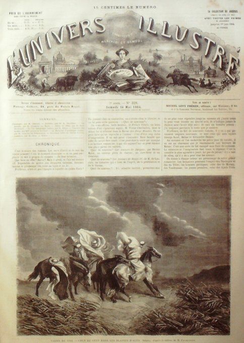 L'Univers illustré 1864 # 328 Danemark Duppel  Boracker église Maroc Alfa sahara